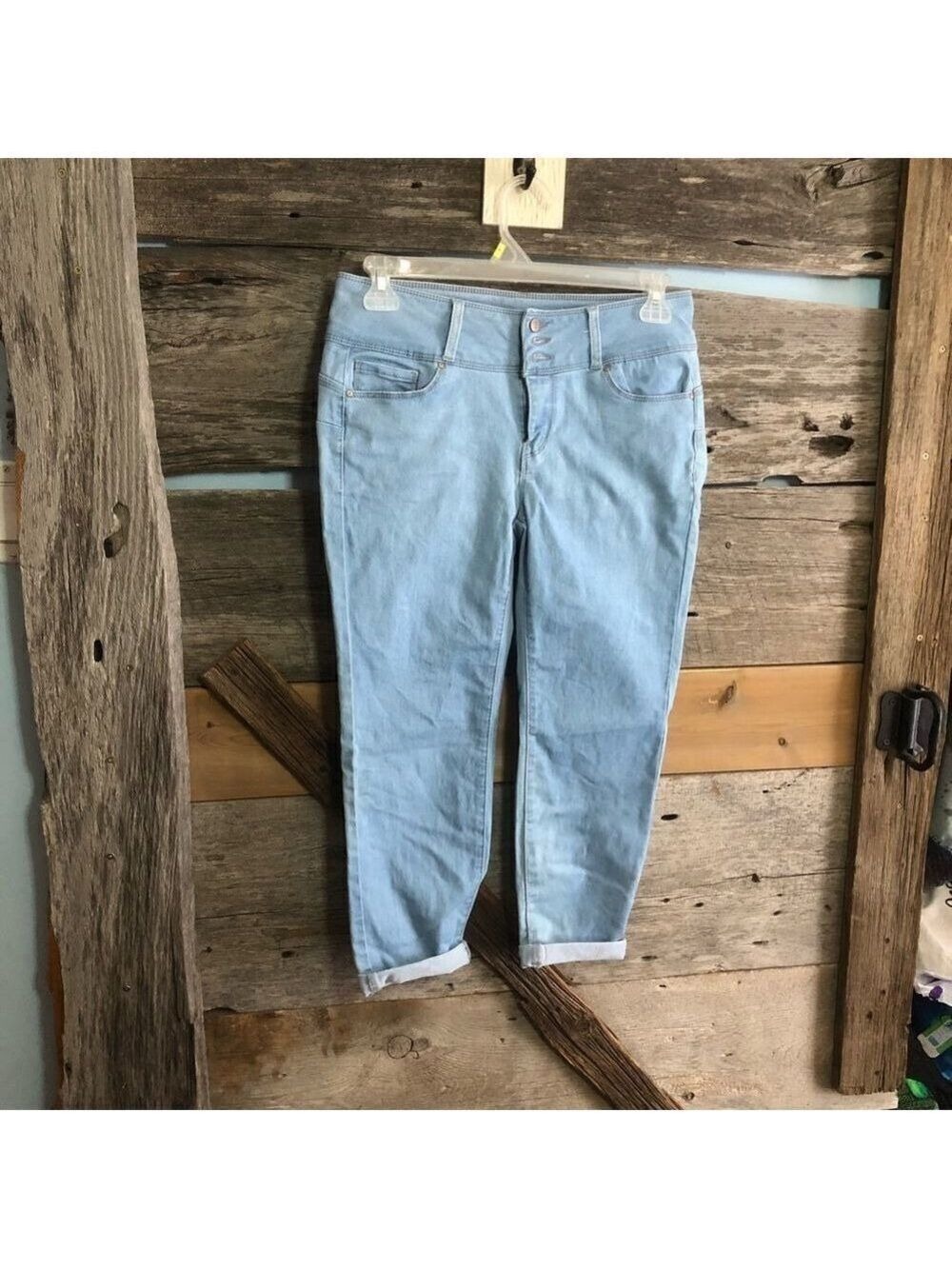 𝅺wax Jeans Size 13 Light Wash Denim Cropped Skinny Jean